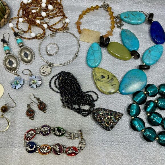 JEWELRY LOT Vintage Modern Junk Craft Wear Jewelry COACH CHICOS ETC - Picture 4 of 5